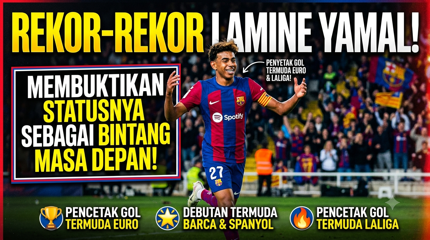 Rekor-Rekor Lamine Yamal yang Membuktikan Statusnya sebagai Bintang Masa Depan