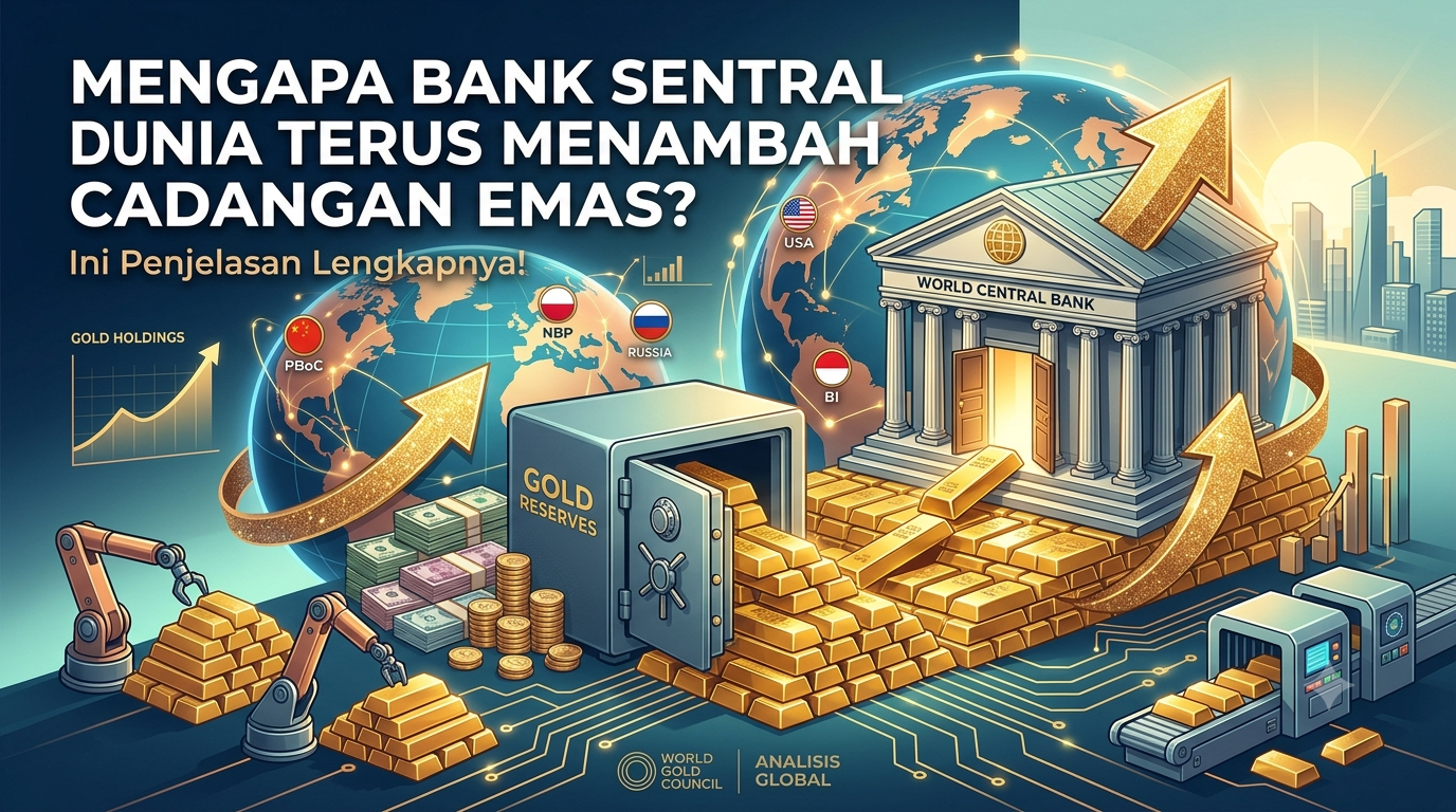 Mengapa Bank Sentral Dunia Terus Menambah Cadangan Emas? Ini Penjelasan Lengkapnya