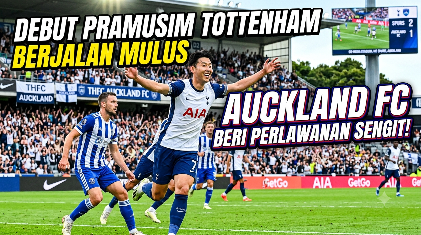 Debut Pramusim Tottenham Berjalan Mulus, Auckland FC Beri Perlawanan Sengit