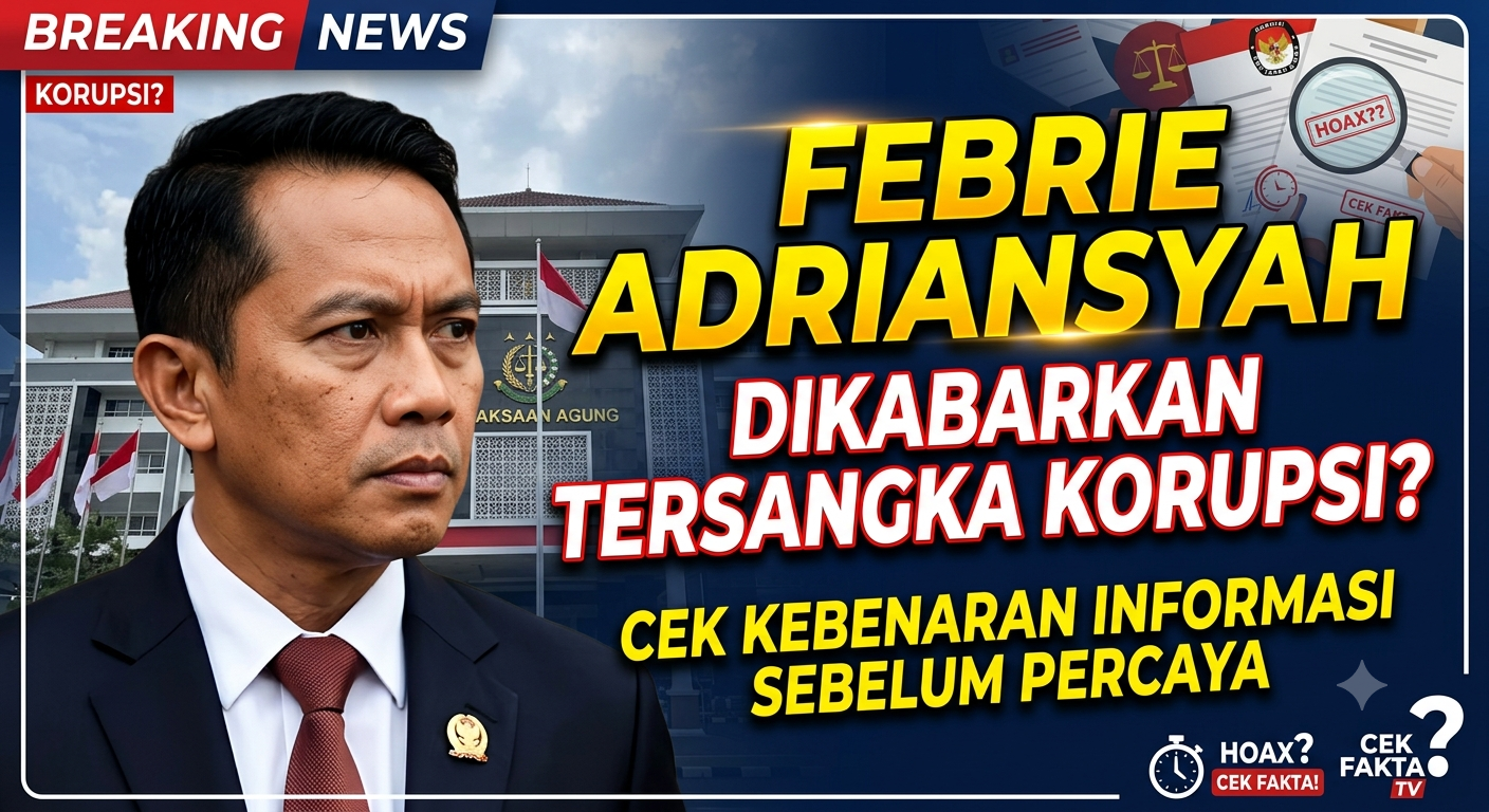 Febrie Adriansyah Dikabarkan Tersangka Korupsi, Cek Kebenaran Informasi Sebelum Percaya