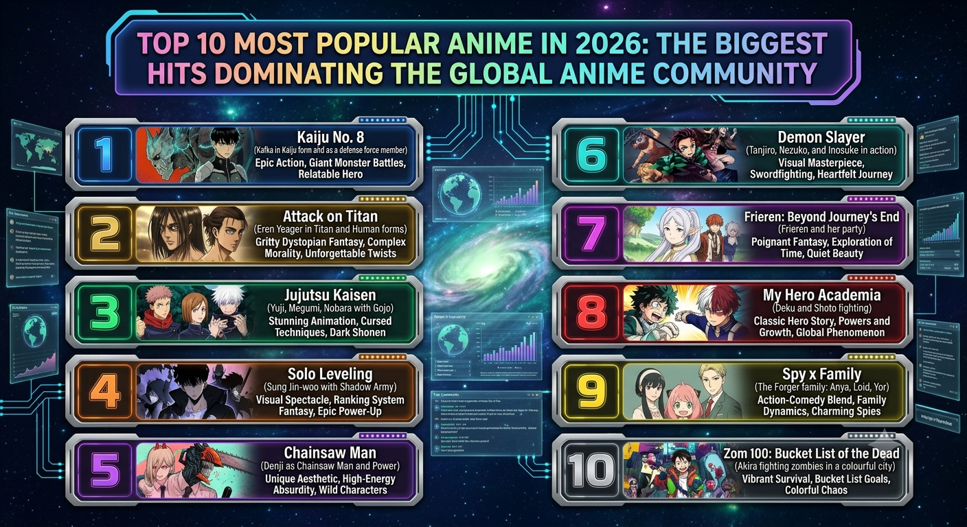 Top 10 Most Popular Anime in 2026: The Biggest Hits Dominating the Global Anime Community