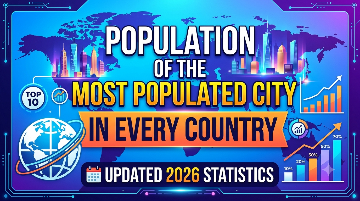 Population of the Most Populated City in Every Country: Updated 2026 Statistics StatisticsTimes.com