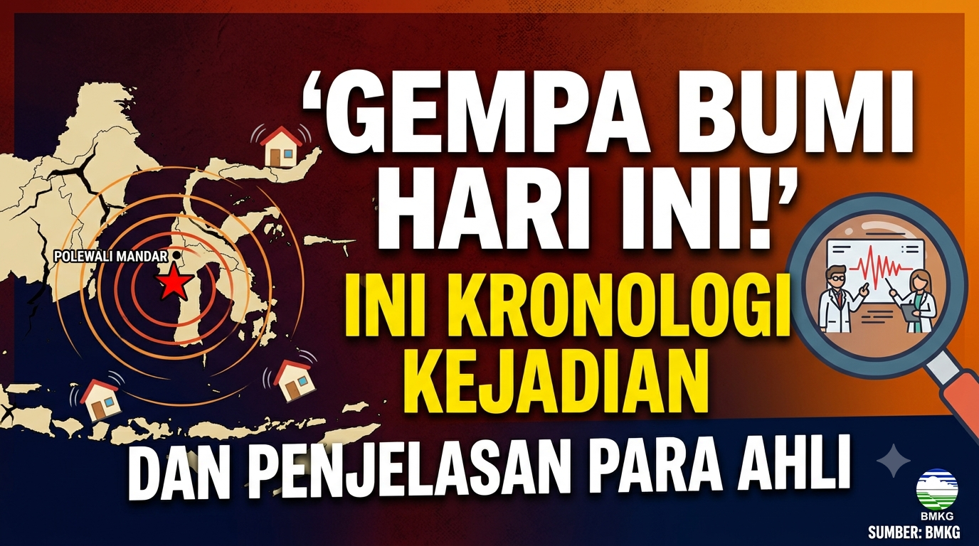 Gempa Bumi Terasa di Sejumlah Daerah Hari Ini, Ini Kronologi Kejadian dan Penjelasan Para Ahli