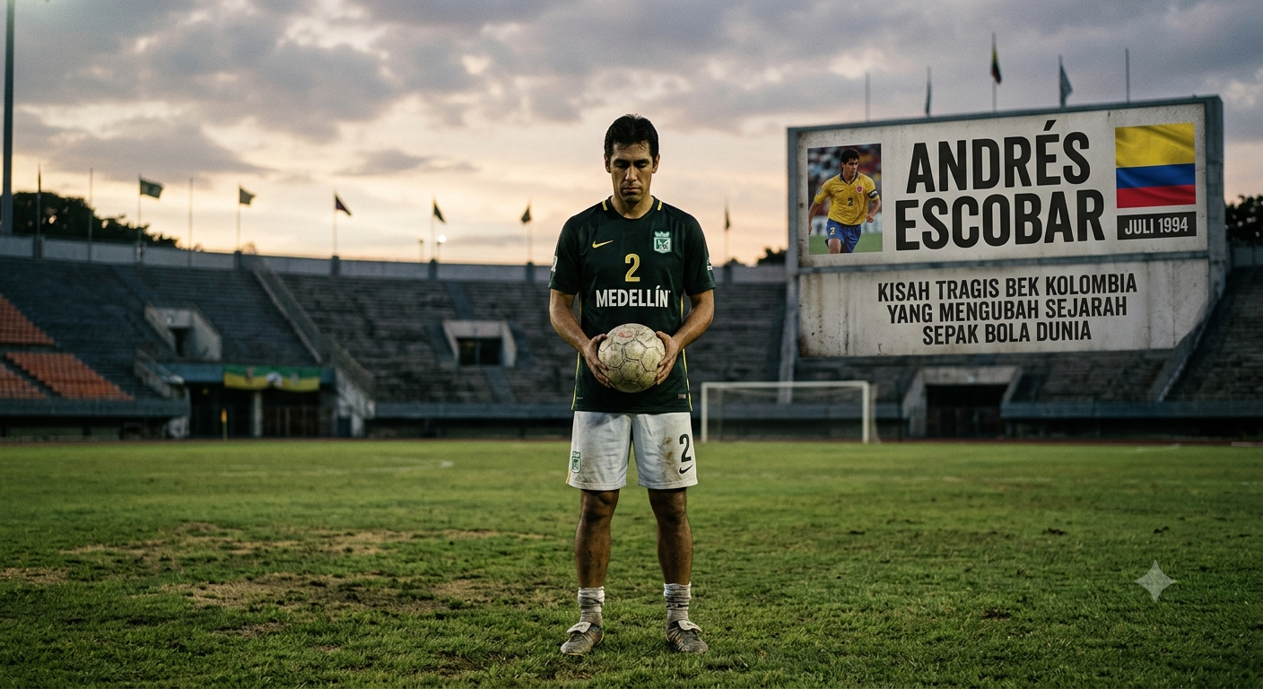 Andres Escobar: Kisah Tragis Bek Kolombia yang Mengubah Sejarah Sepak Bola Dunia