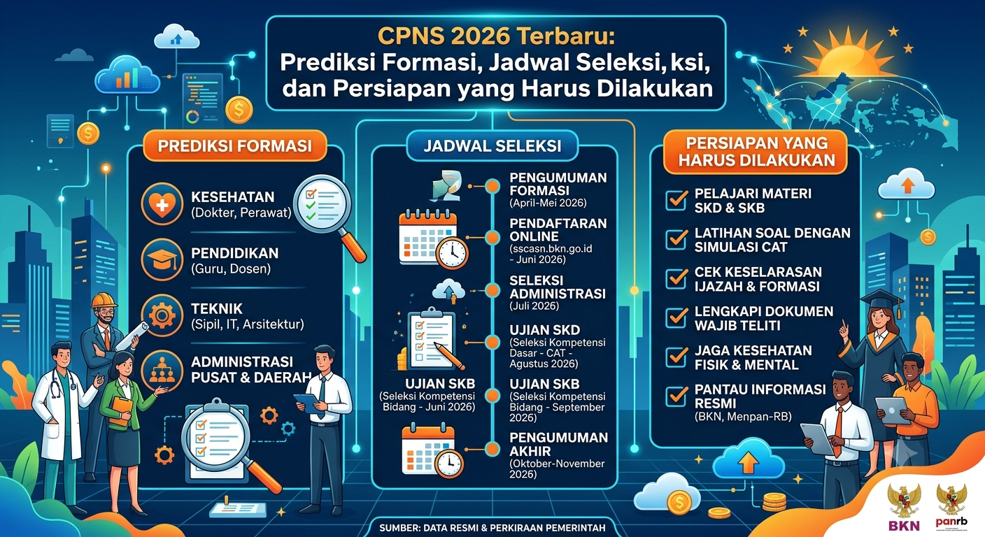 CPNS 2026 Terbaru: Prediksi Formasi, Jadwal Seleksi, dan Persiapan yang Harus Dilakukan