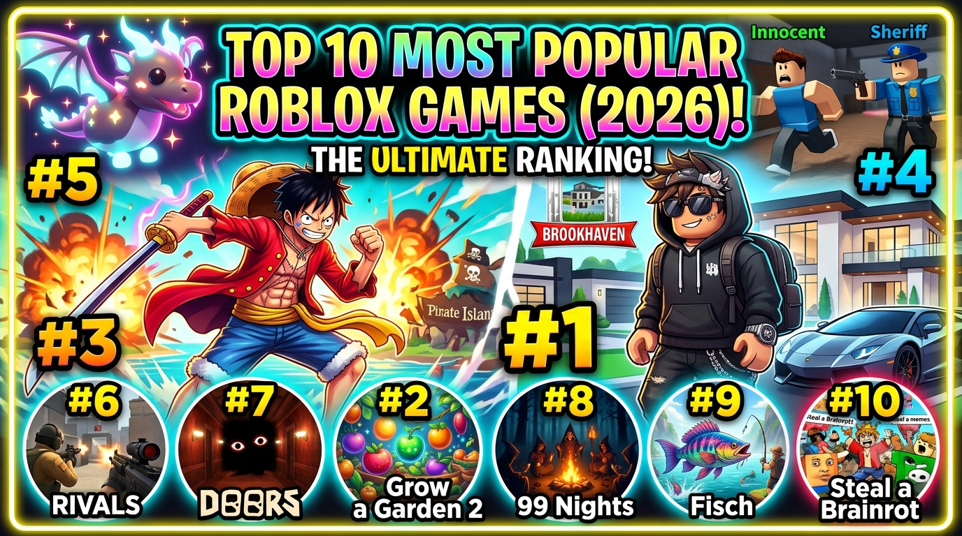 Top 10 Most Popular Games on Roblox in 2026: The Ultimate Ranking for Every Player