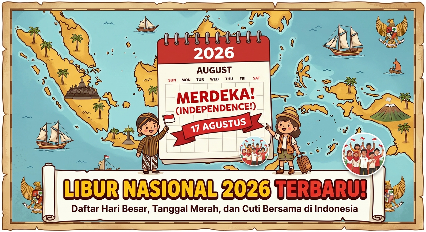 Libur Nasional 2026 Terbaru: Daftar Hari Besar, Tanggal Merah, dan Cuti Bersama di Indonesia