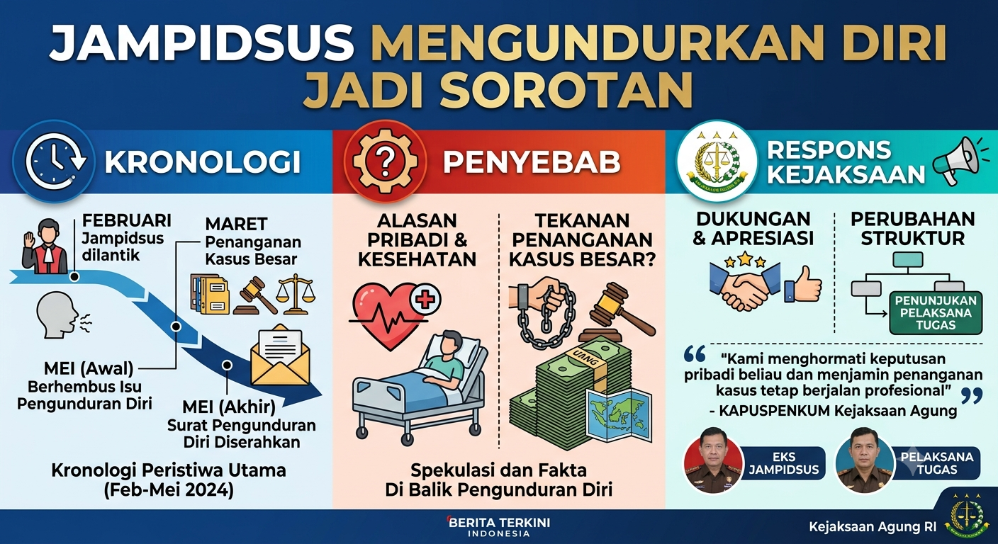 Jampidsus Mengundurkan Diri Jadi Sorotan, Simak Kronologi, Penyebab, dan Respons Kejaksaan