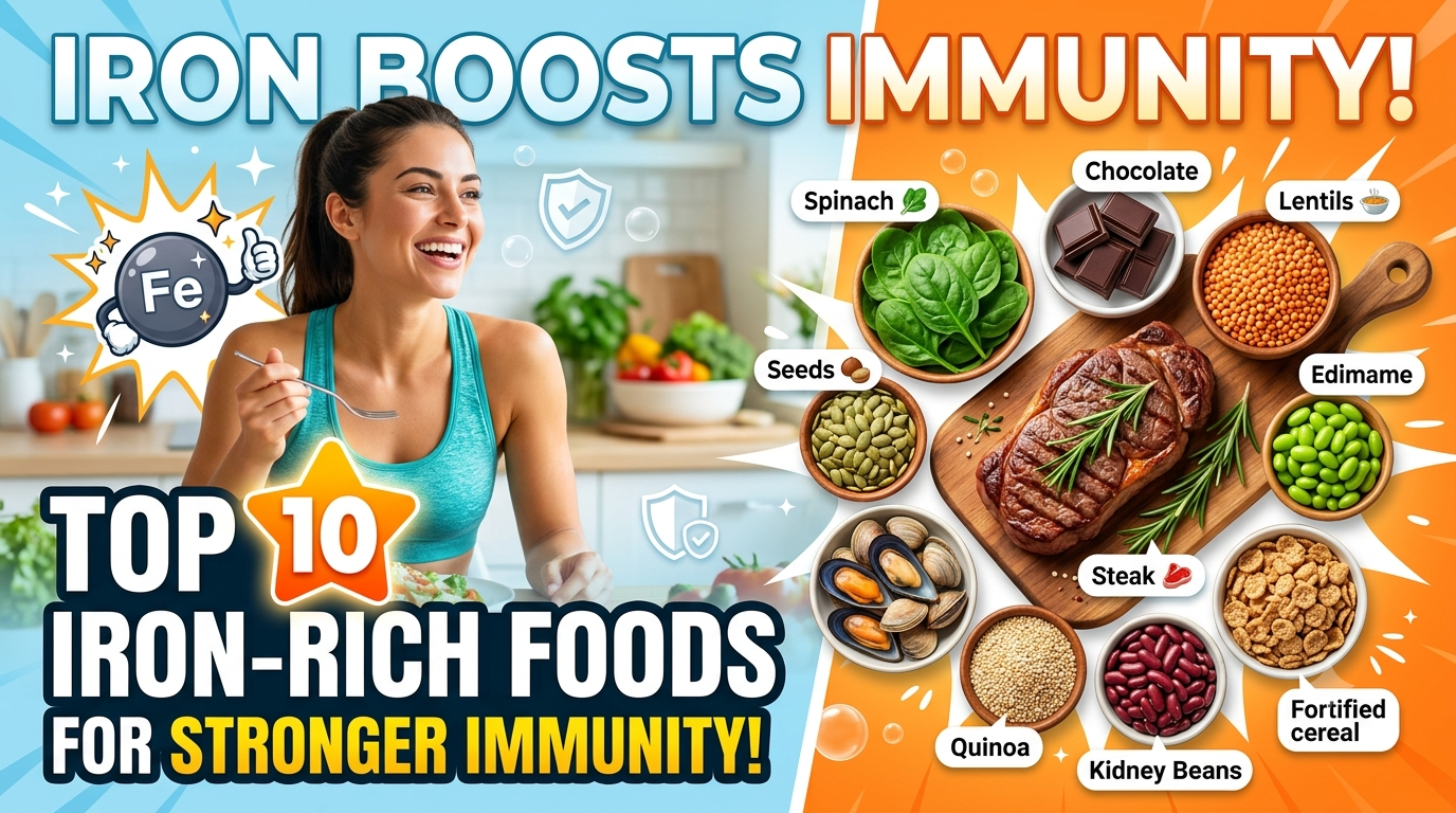 Top 10 Iron-Rich Foods to Add to Your Daily Diet for Stronger Immunity