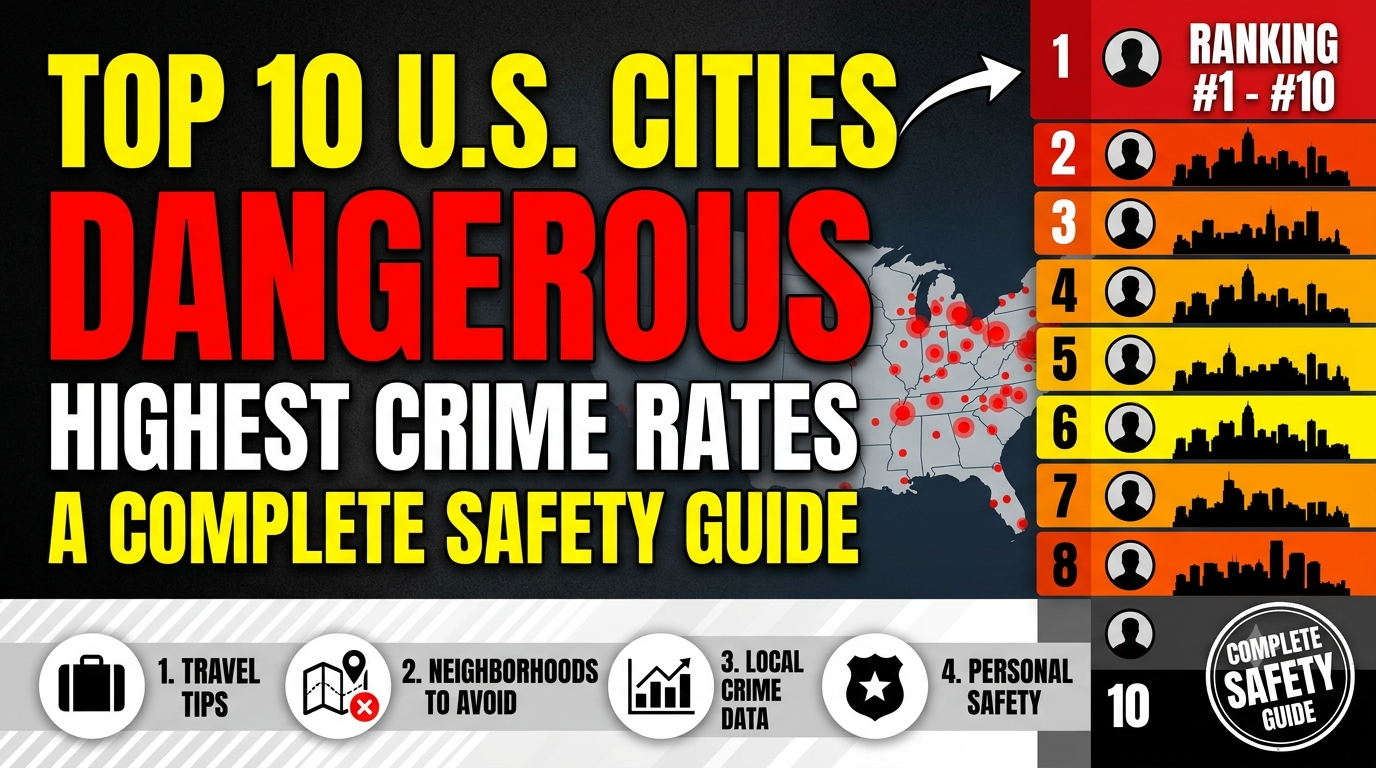 Top 10 Most Dangerous Cities in the United States and the Factors Behind Rising Crime