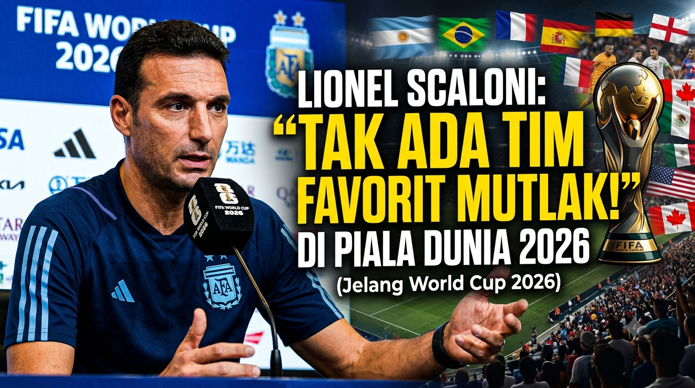 Lionel Scaloni Sebut Tak Ada Tim Favorit Mutlak di Piala Dunia 2026
