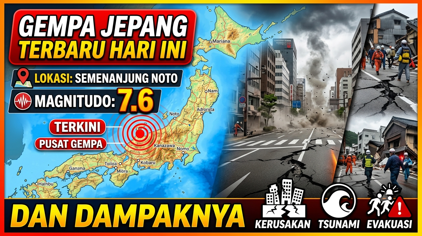 Japan Earthquakes: Gempa Jepang Terbaru Hari Ini, Lokasi, Magnitudo, dan Dampaknya