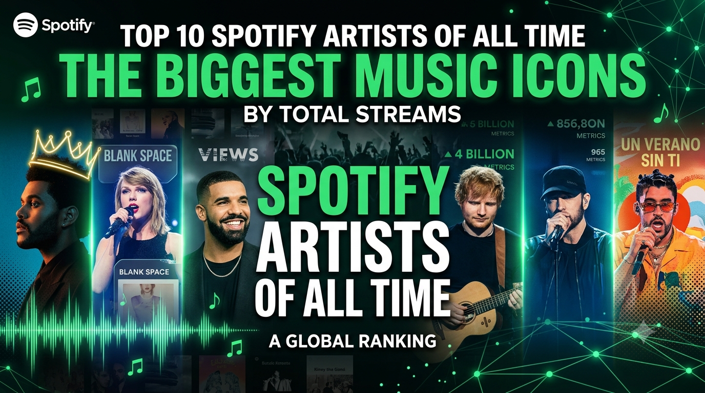 Top 10 Spotify Artists of All Time: The Biggest Music Icons by Total Streams