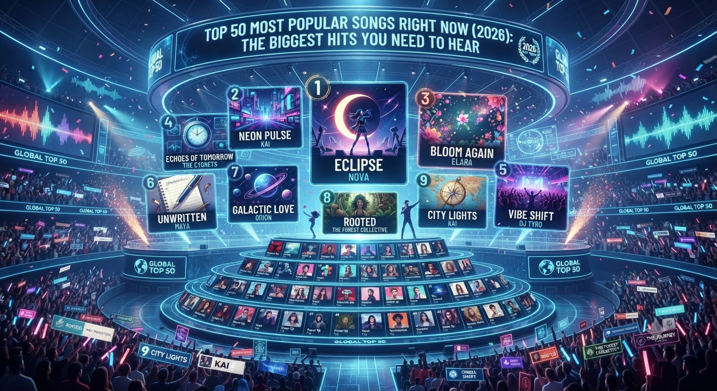 Top 50 Most Popular Songs Right Now (2026): The Biggest Hits You Need to Hear