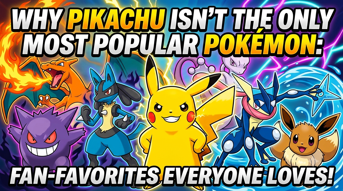 Why Pikachu Isn't the Only Most Popular Pokémon: Top Picks Every Fan Loves