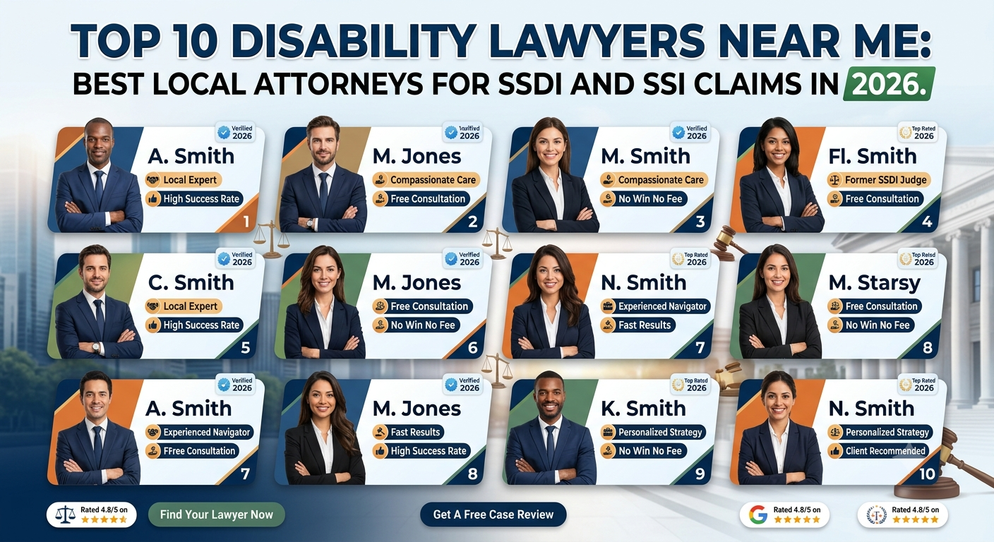 Top 10 Disability Lawyers Near Me: Best Local Attorneys for SSDI and SSI Claims in 2026