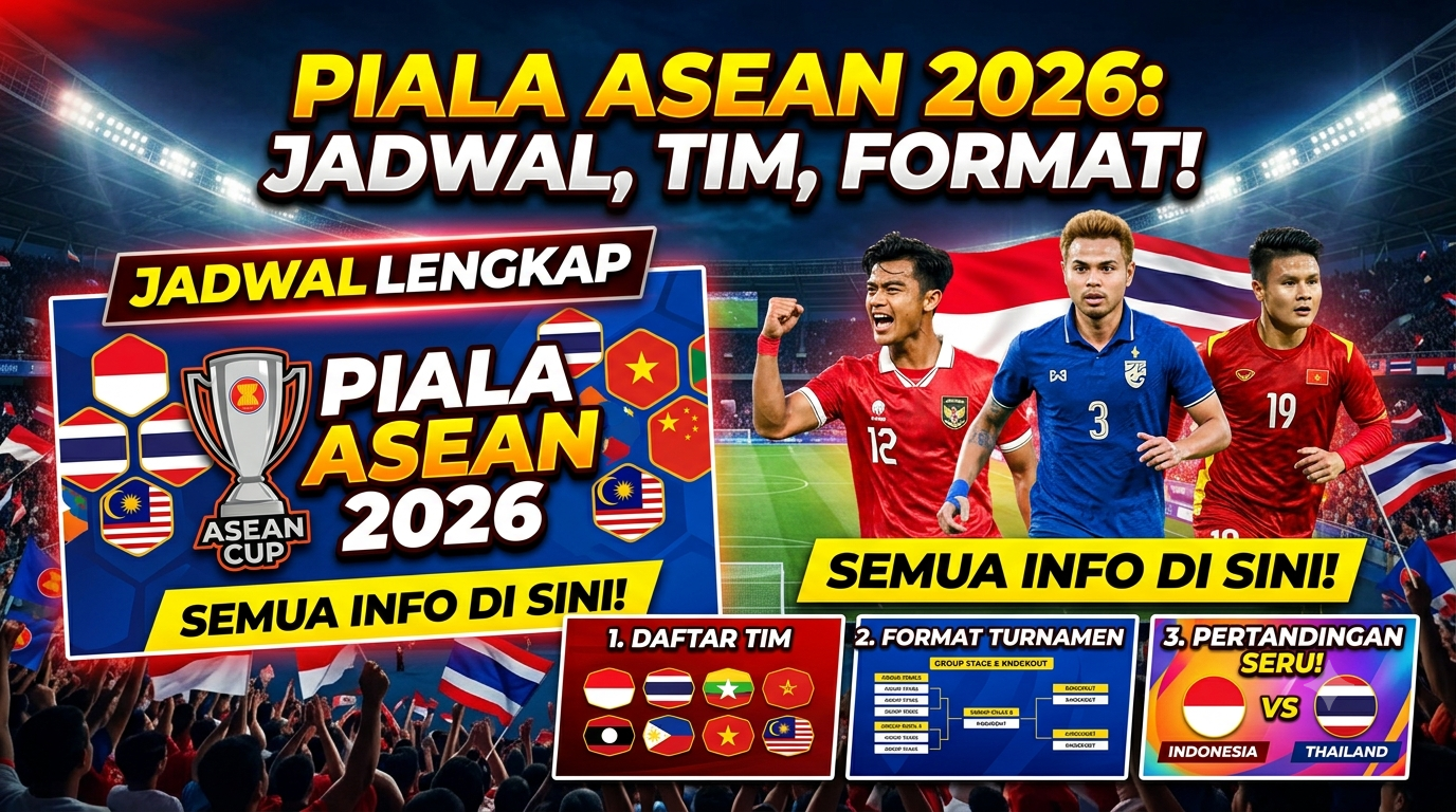 Jadwal Lengkap Piala ASEAN 2026: Daftar Tim, Format, dan Pertandingan Seru