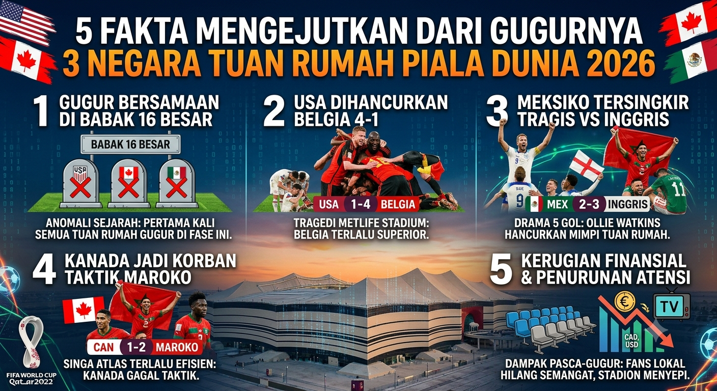 5 Fakta Mengejutkan dari Gugurnya 3 Negara Tuan Rumah Piala Dunia 2026