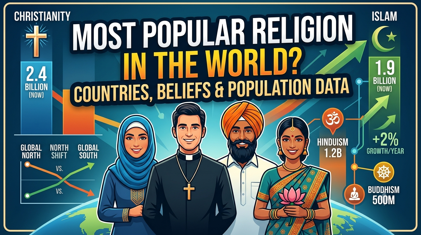 The Most Popular Religion in the World Explained: Countries, Beliefs, and Population Data
