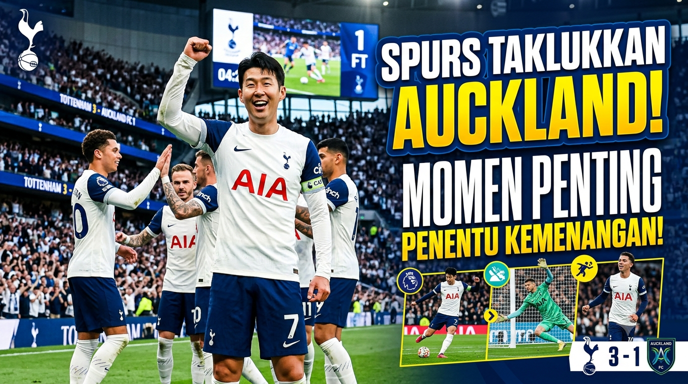 Tottenham Taklukkan Auckland FC, Ini Momen Penting yang Menentukan Kemenangan
