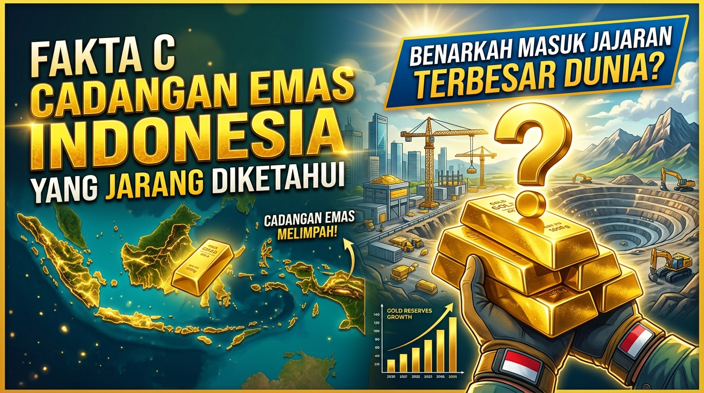Fakta Cadangan Emas Indonesia yang Jarang Diketahui, Benarkah Masuk Jajaran Terbesar Dunia?