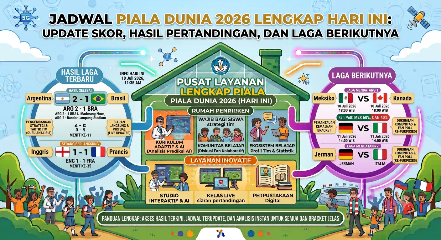 Jadwal Piala Dunia 2026 Lengkap Hari Ini: Update Skor, Hasil Pertandingan, dan Laga Berikutnya