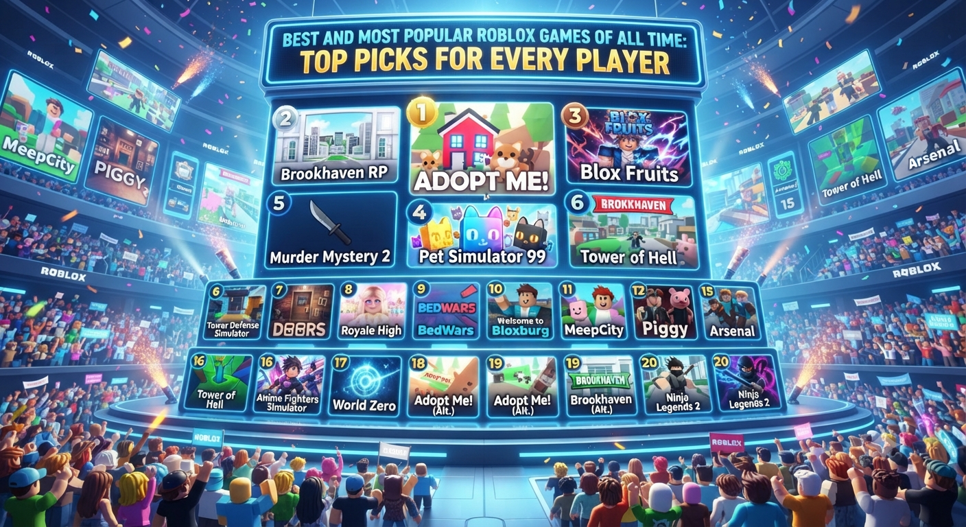 Best and Most Popular Roblox Games of All Time: Top Picks for Every Player