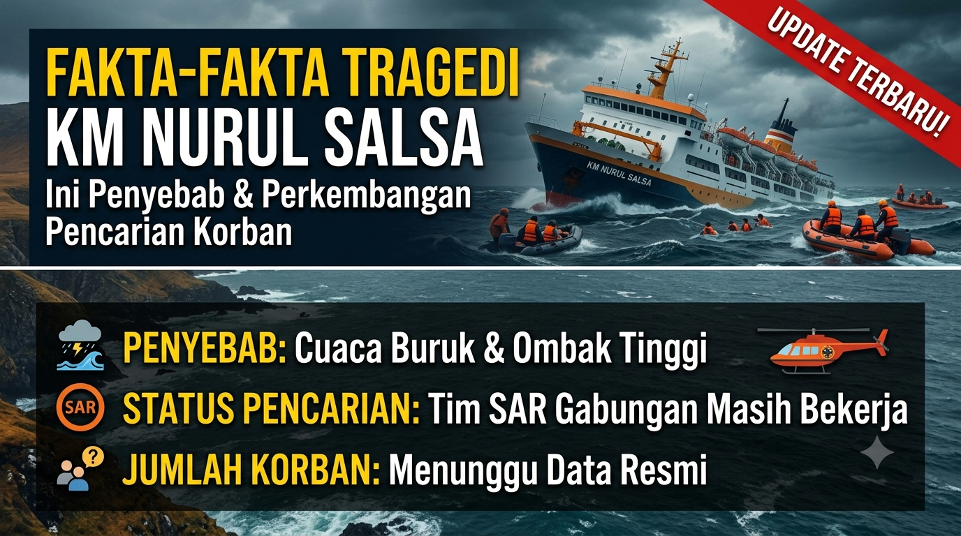 Fakta-Fakta Tragedi KM Nurul Salsa, Ini Penyebab dan Perkembangan Pencarian Korban
