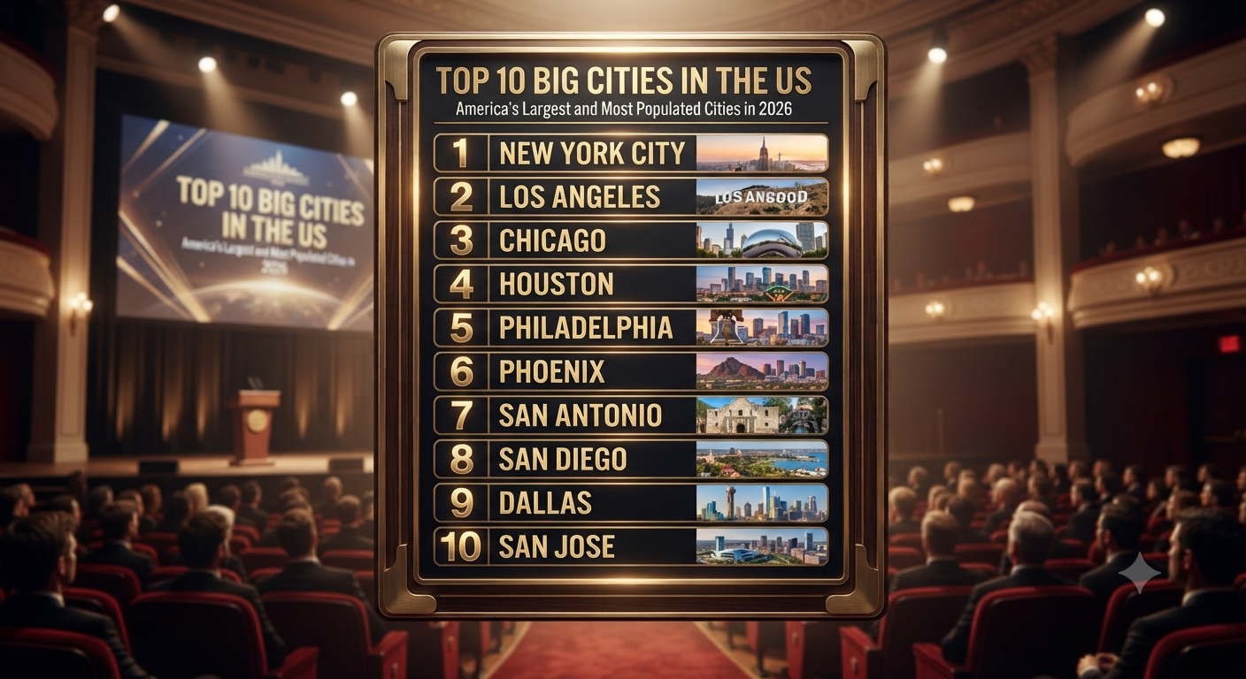 Top 10 Big Cities in the US: America's Largest and Most Populated Cities in 2026