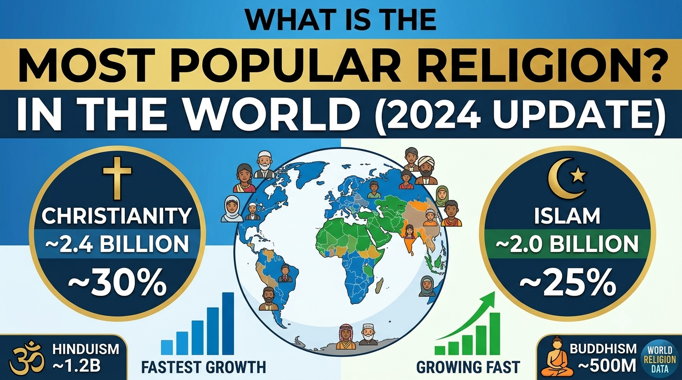 What Is the Most Popular Religion in the World? Population, History, and Worldwide Distribution