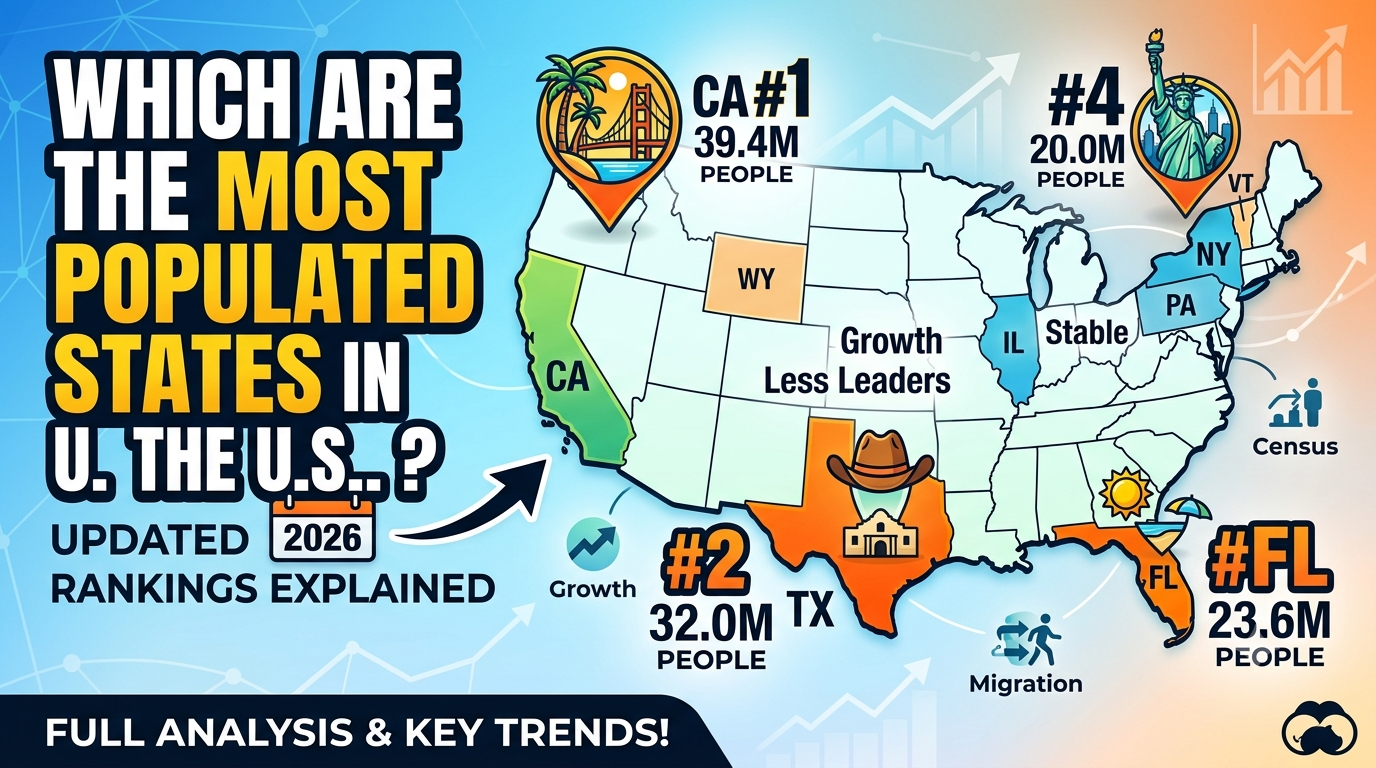 Which Are the Most Populated States in the U.S.? Updated 2026 Population Rankings Explained