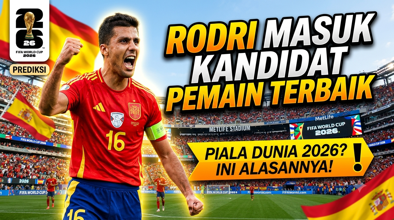 Rodri Masuk Kandidat Pemain Terbaik Piala Dunia 2026? Ini Alasannya