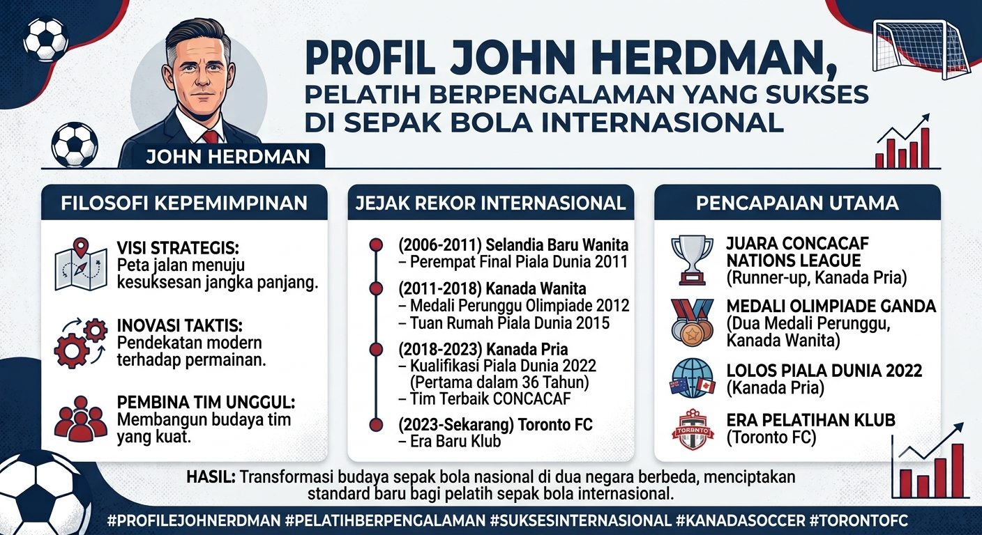 Profil John Herdman, Pelatih Berpengalaman yang Sukses di Sepak Bola Internasional