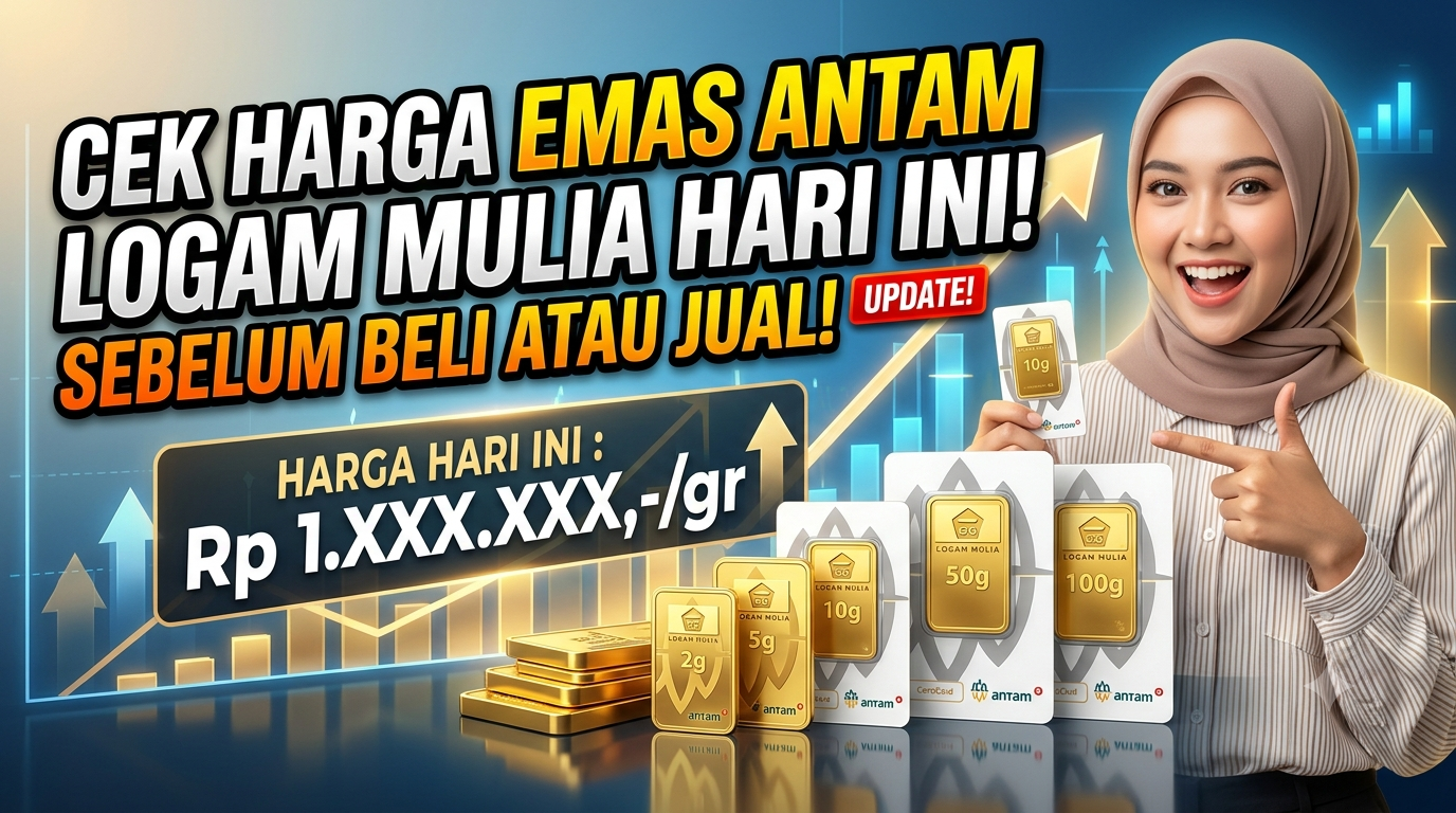 Cek Harga Emas Antam Logam Mulia Hari Ini Sebelum Beli atau Jual
