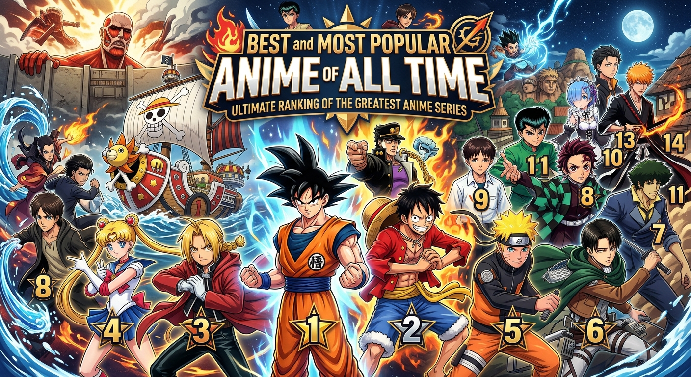 Best and Most Popular Anime of All Time: Ultimate Ranking of the Greatest Anime Series