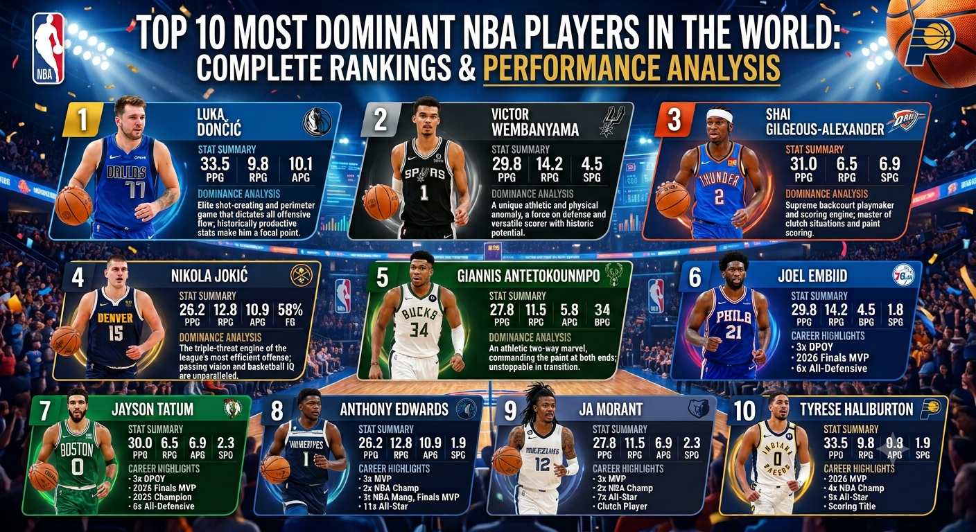 Top 10 Most Dominant NBA Players in the World: Complete Rankings and Performance Analysis