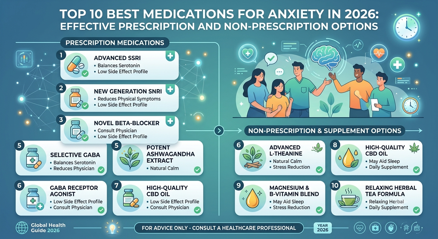 Top 10 Best Medications for Anxiety in 2026: Effective Prescription and Non-Prescription Options