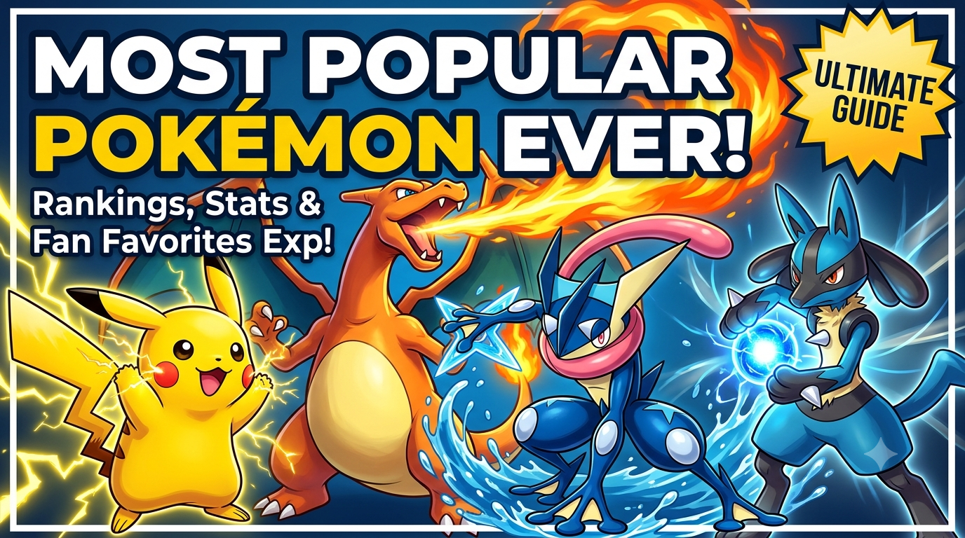 The Most Popular Pokémon Ever: Rankings, Stats, and Fan Favorites Explained