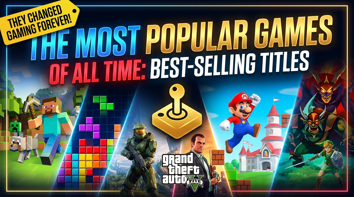 The Most Popular Games of All Time: Best-Selling Titles That Changed Gaming Forever