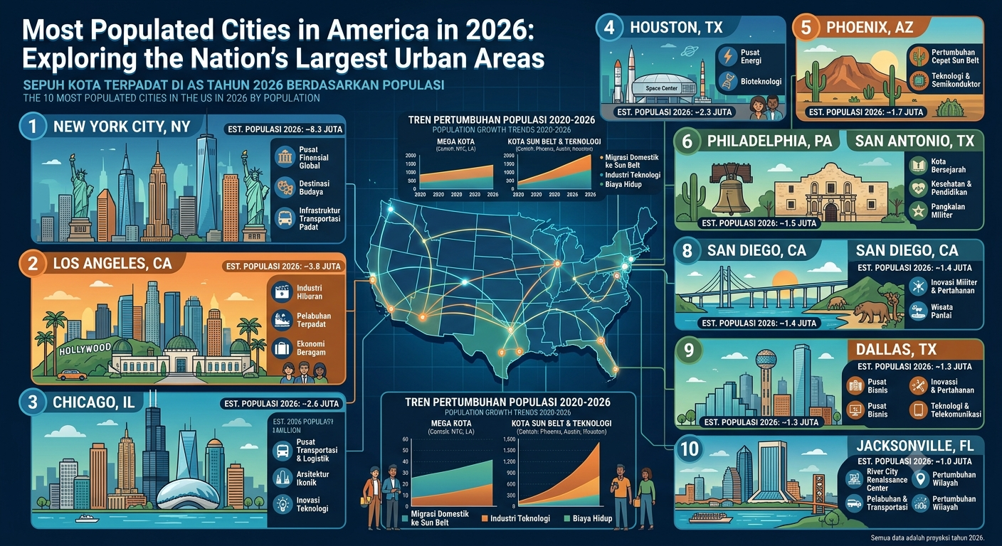 Most Populated Cities in America in 2026: Exploring the Nation's Largest Urban Areas