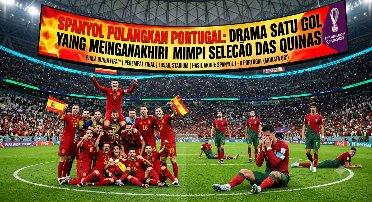 Spanyol Pulangkan Portugal: Drama Satu Gol yang Mengakhiri Mimpi Selecao das Quinas