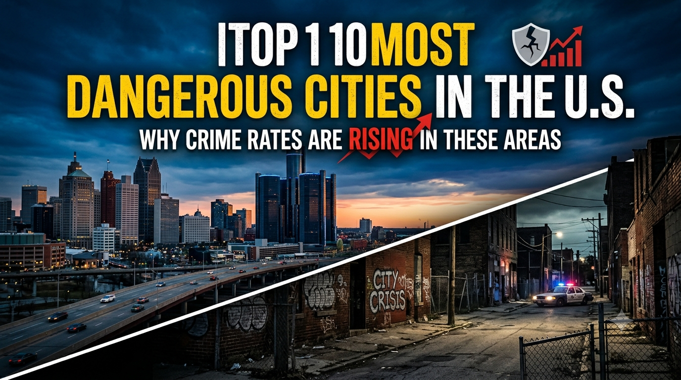 Top 10 Most Dangerous Cities in the United States: Why Crime Rates Are Rising in These Areas