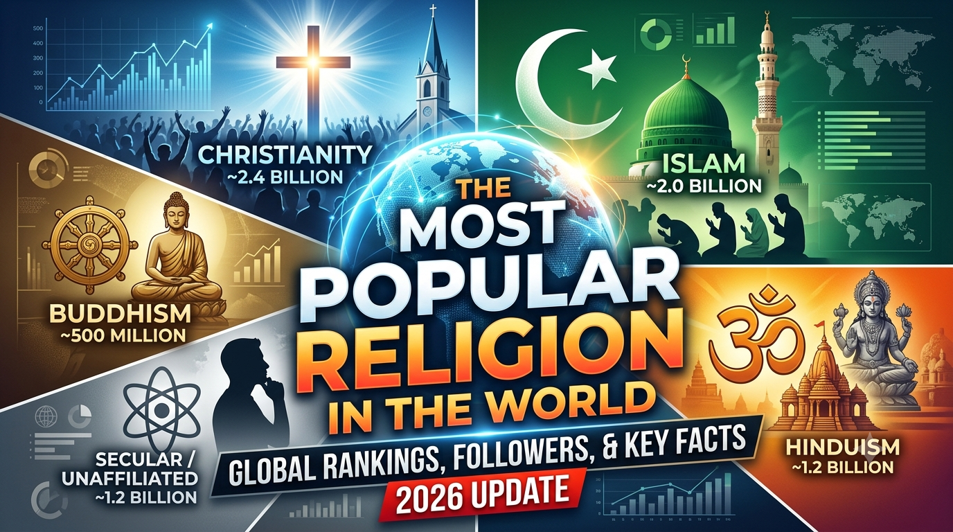 The Most Popular Religion in the World: Global Rankings, Followers, and Key Facts (2026 Update)