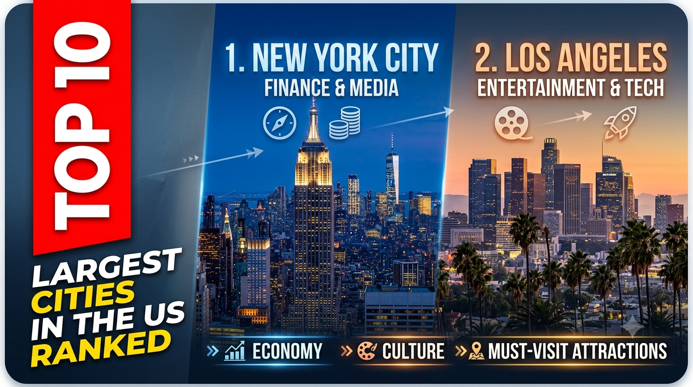 Top 10 Largest Cities in the US Ranked: Economy, Culture, and Must-Visit Attractions