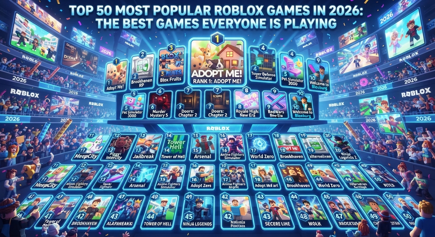 Top 50 Most Popular Roblox Games in 2026: The Best Games Everyone Is Playing