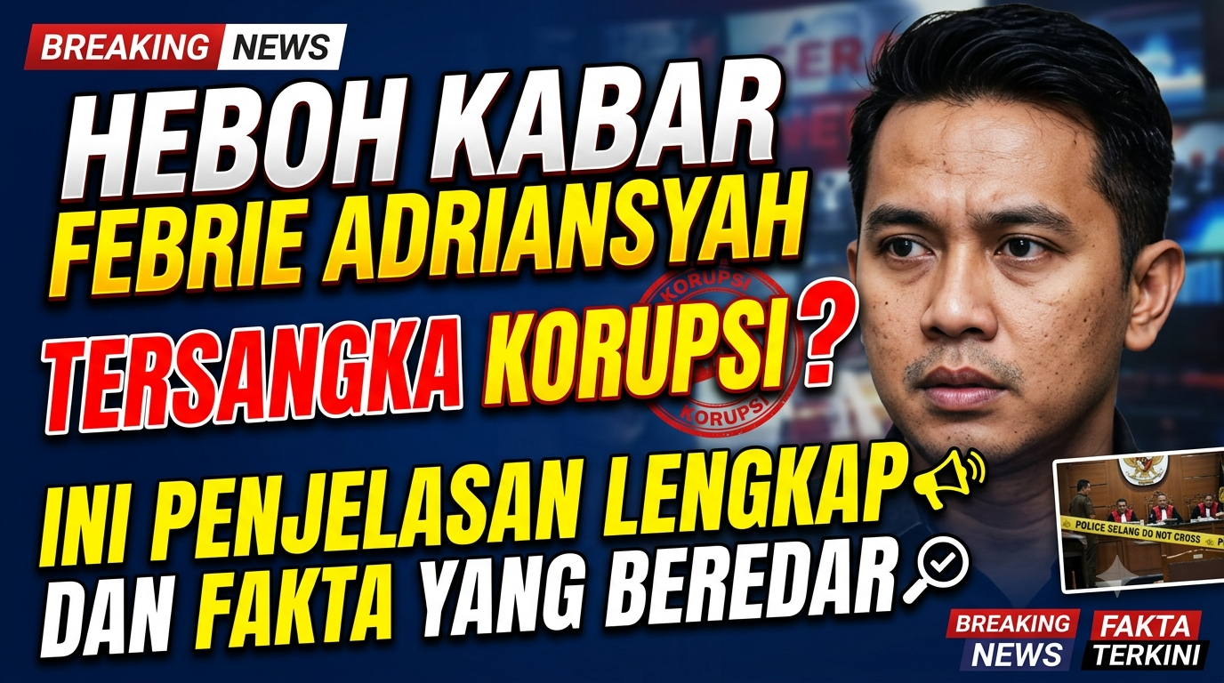 Heboh Kabar Febrie Adriansyah Tersangka Korupsi, Ini Penjelasan Lengkap dan Fakta yang Beredar