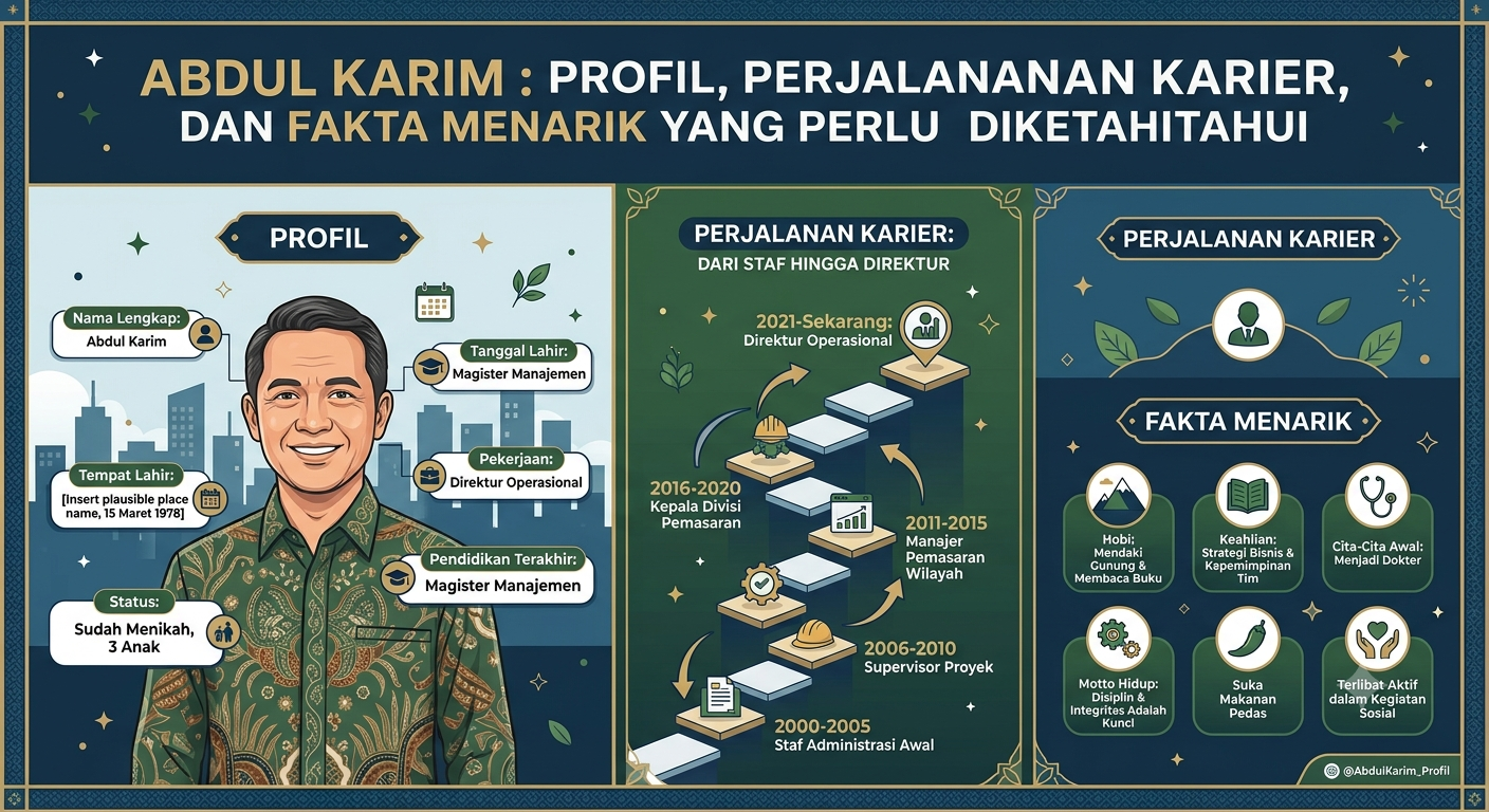 Abdul Karim: Profil, Perjalanan Karier, dan Fakta Menarik yang Perlu Diketahui