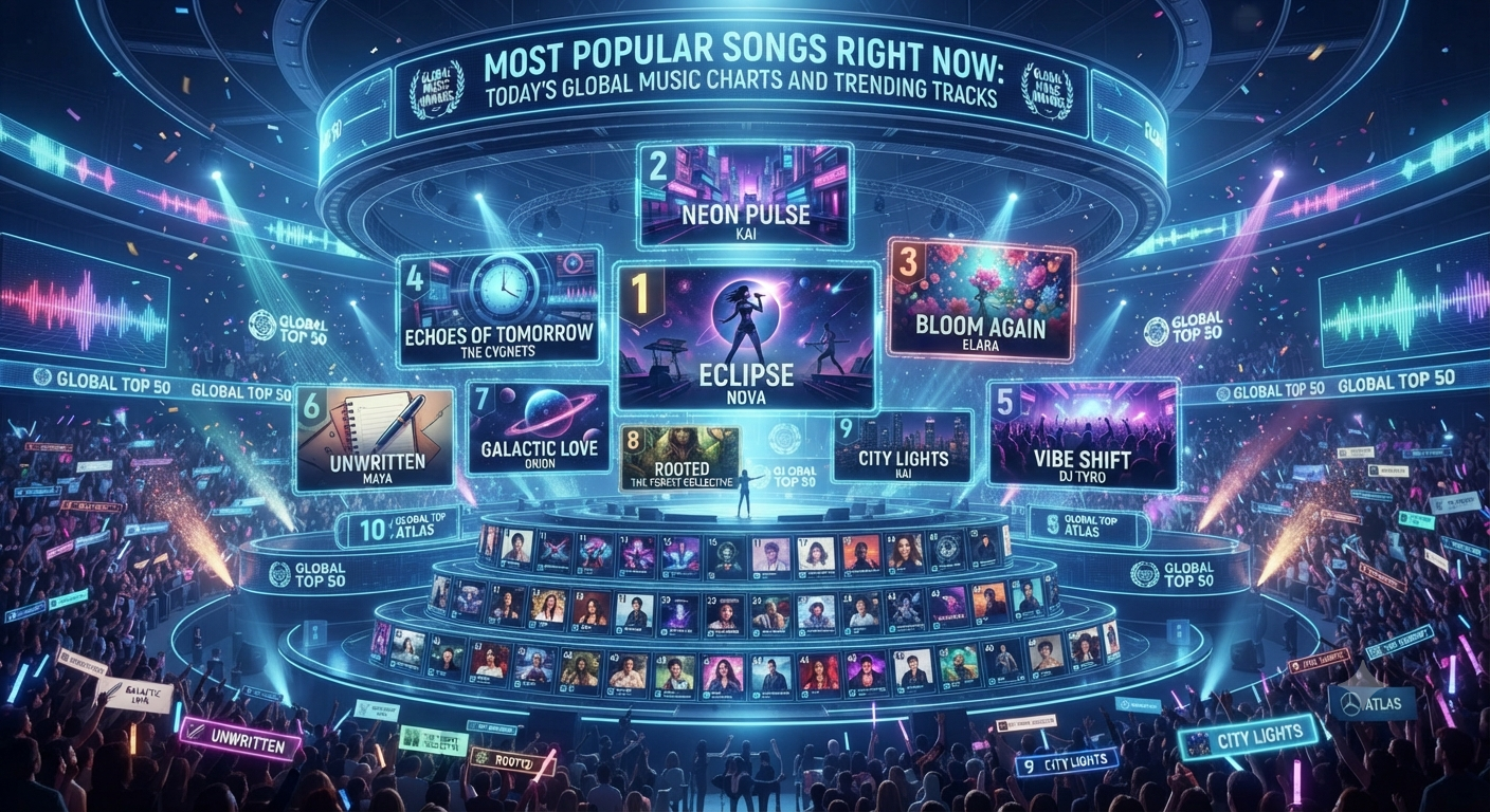 Most Popular Songs Right Now: Today's Global Music Charts and Trending Tracks