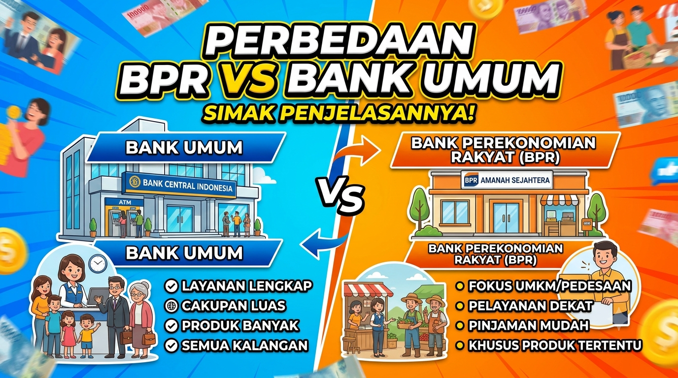 Perbedaan Bank Perekonomian Rakyat (BPR) dan Bank Umum, Simak Penjelasannya