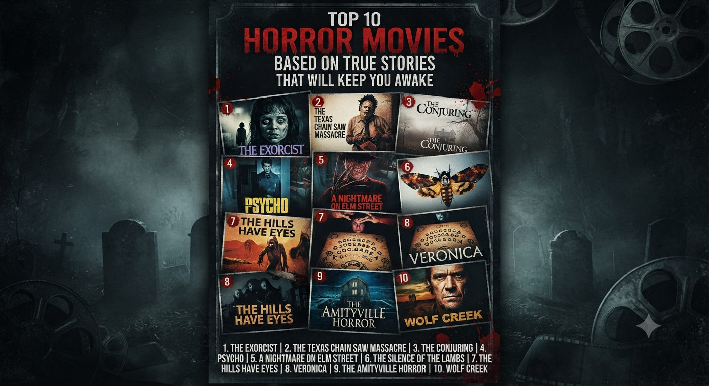 Top 10 Horror Movies Based on True Stories That Will Keep You Awake